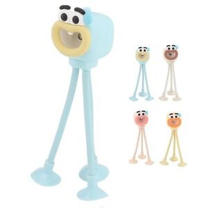 Set of 6 Sheme Suction Cup Octopus Night Light Blue Character LED Desk Lamps
